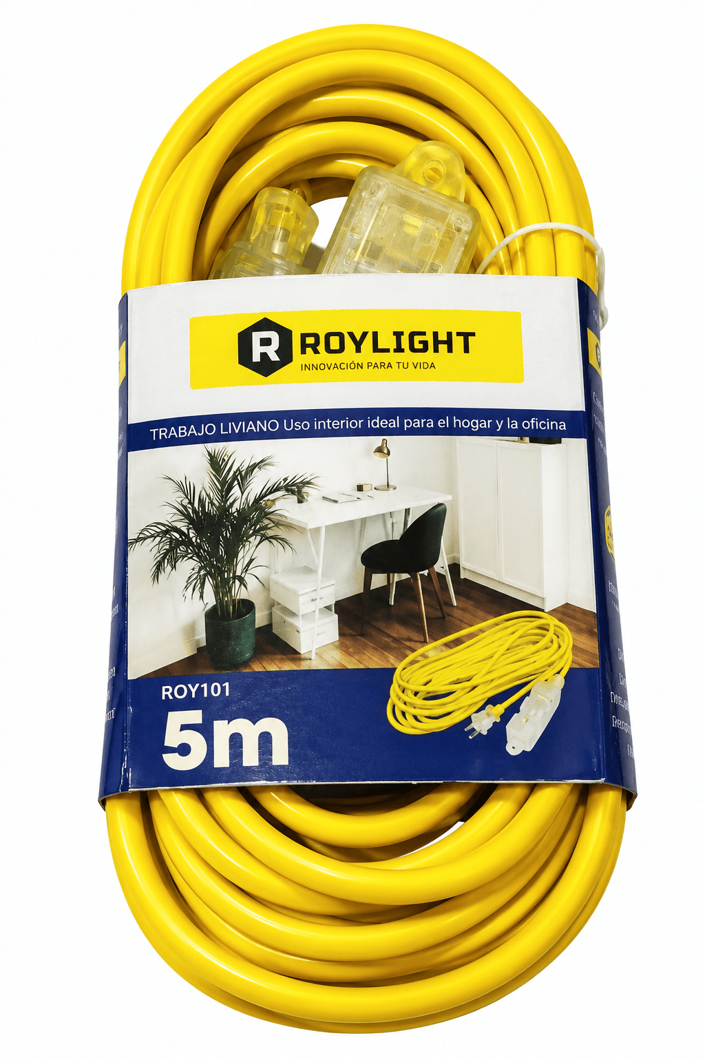 EXTENSION 3 SALIDAS 5MTS AMAR. (ROY101) - ROYLIGHT