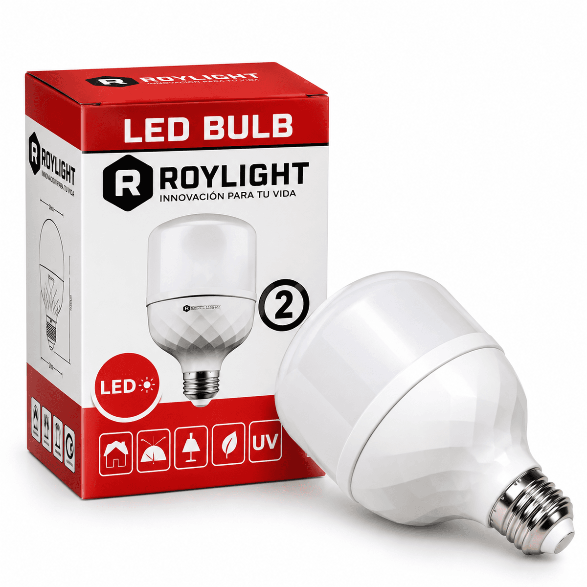 FOCO LED T/BOTELLA 40W 8000K 85-265V (ROY006) - ROYLIGHT