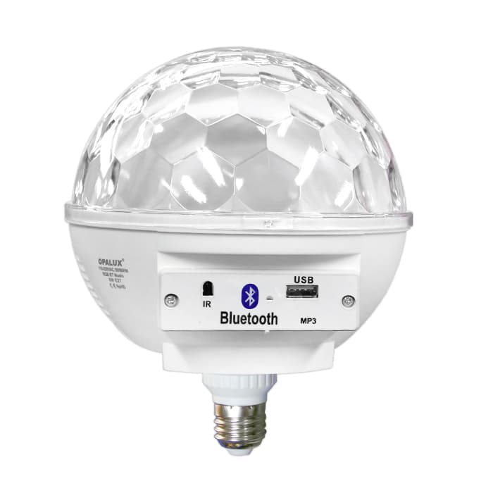 FOCO MUSICAL BOLA C/CONTROL/BLUE/USB 6W (OP-M50) - OPALUX