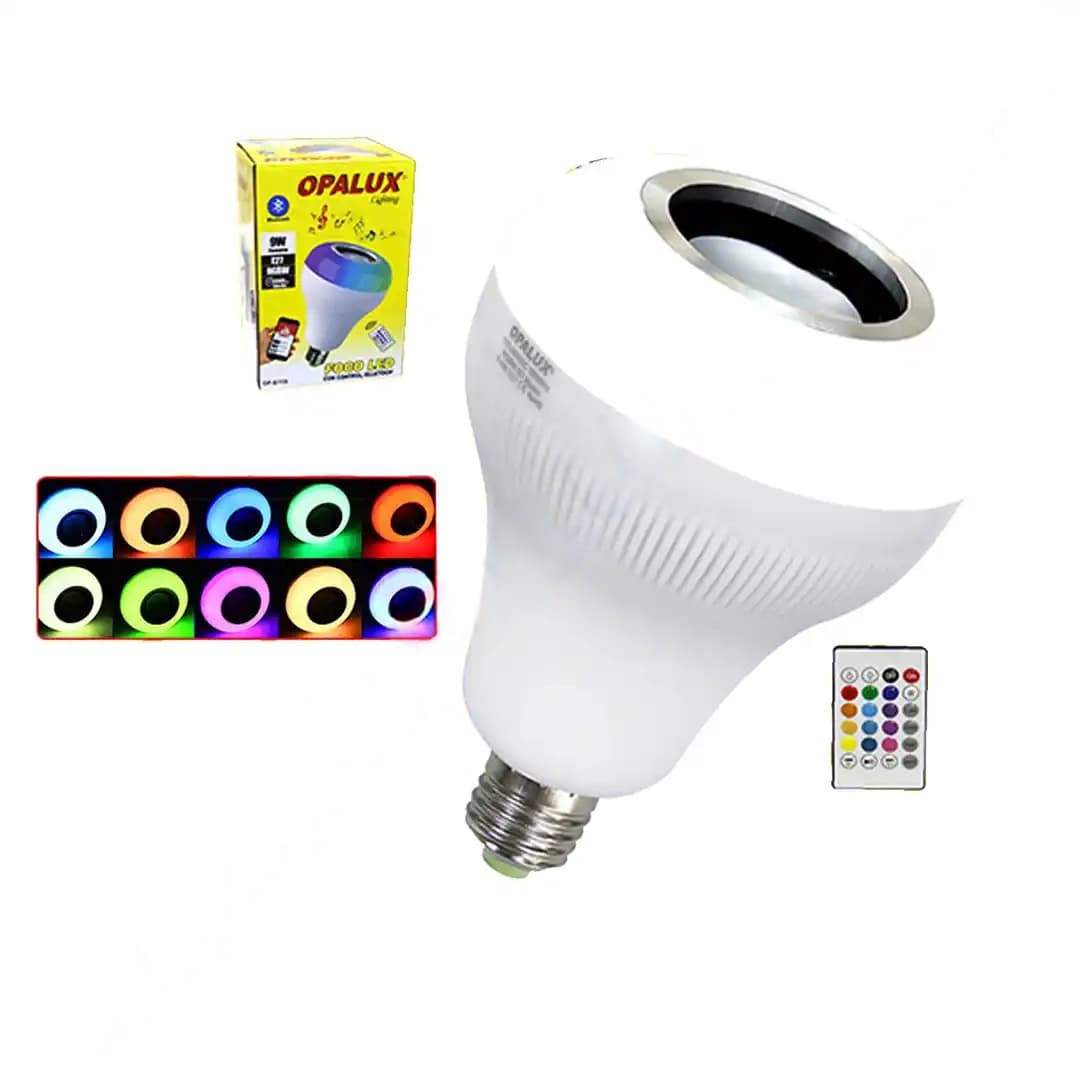 FOCO MUSICAL C/CONTROL/BLUE 9W (OP-BT09) - OPALUX