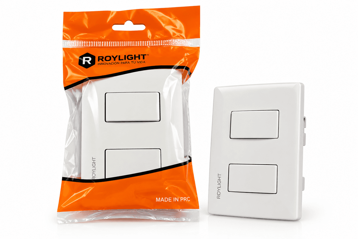INTERR. DOBLE BLANCO MATRIX (ROY053) - ROYLIGHT