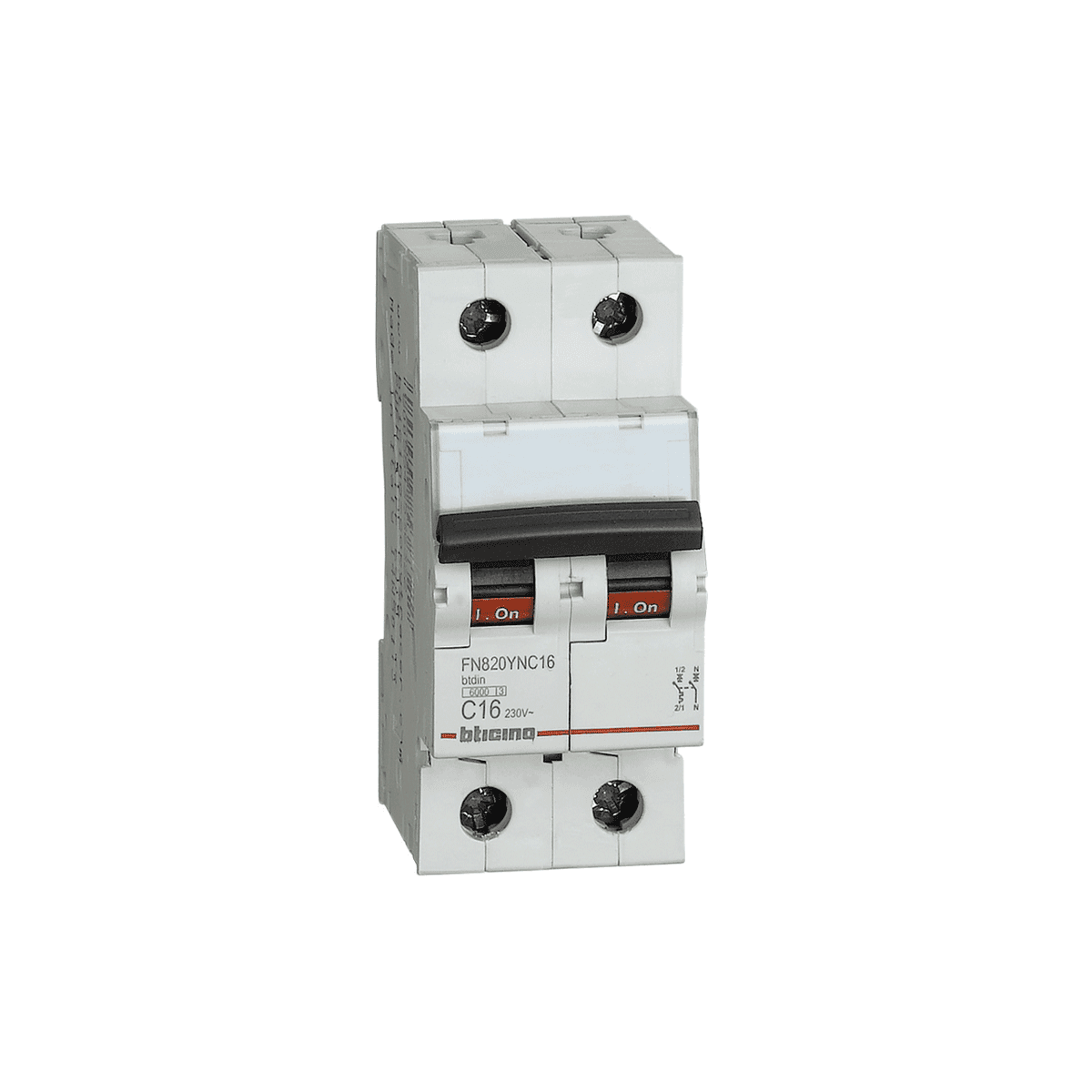 INTERR. TERMOMAG. BTDIN 2X16A-400V FN820YC16 - TICINO