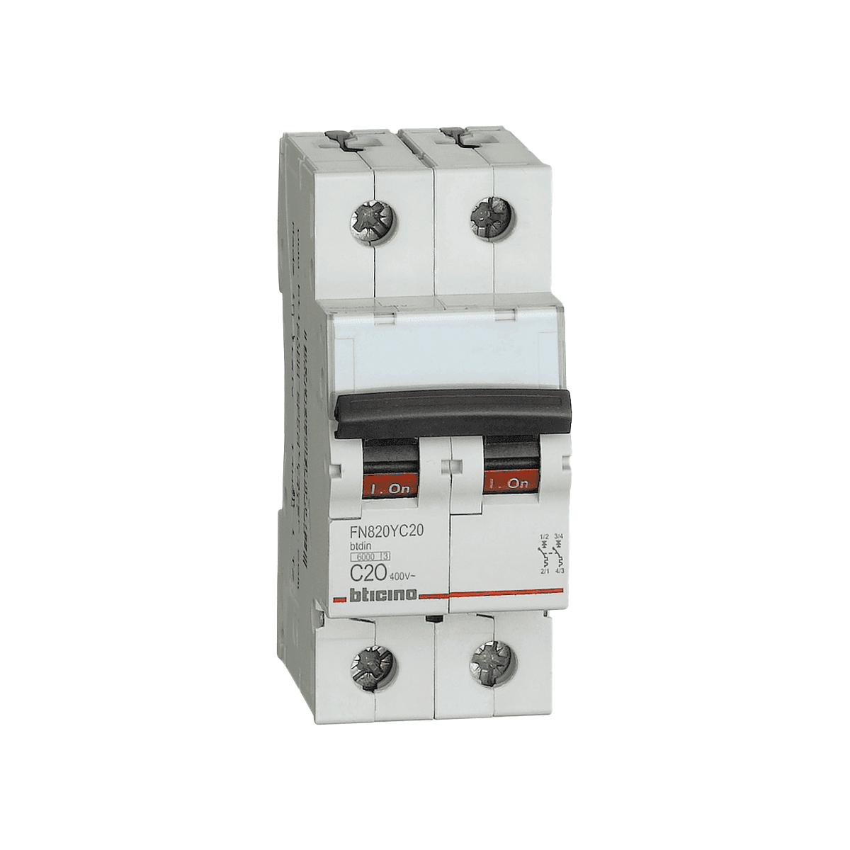 INTERR. TERMOMAG. BTDIN 2X20A-400V FN820YC20 - TICINO