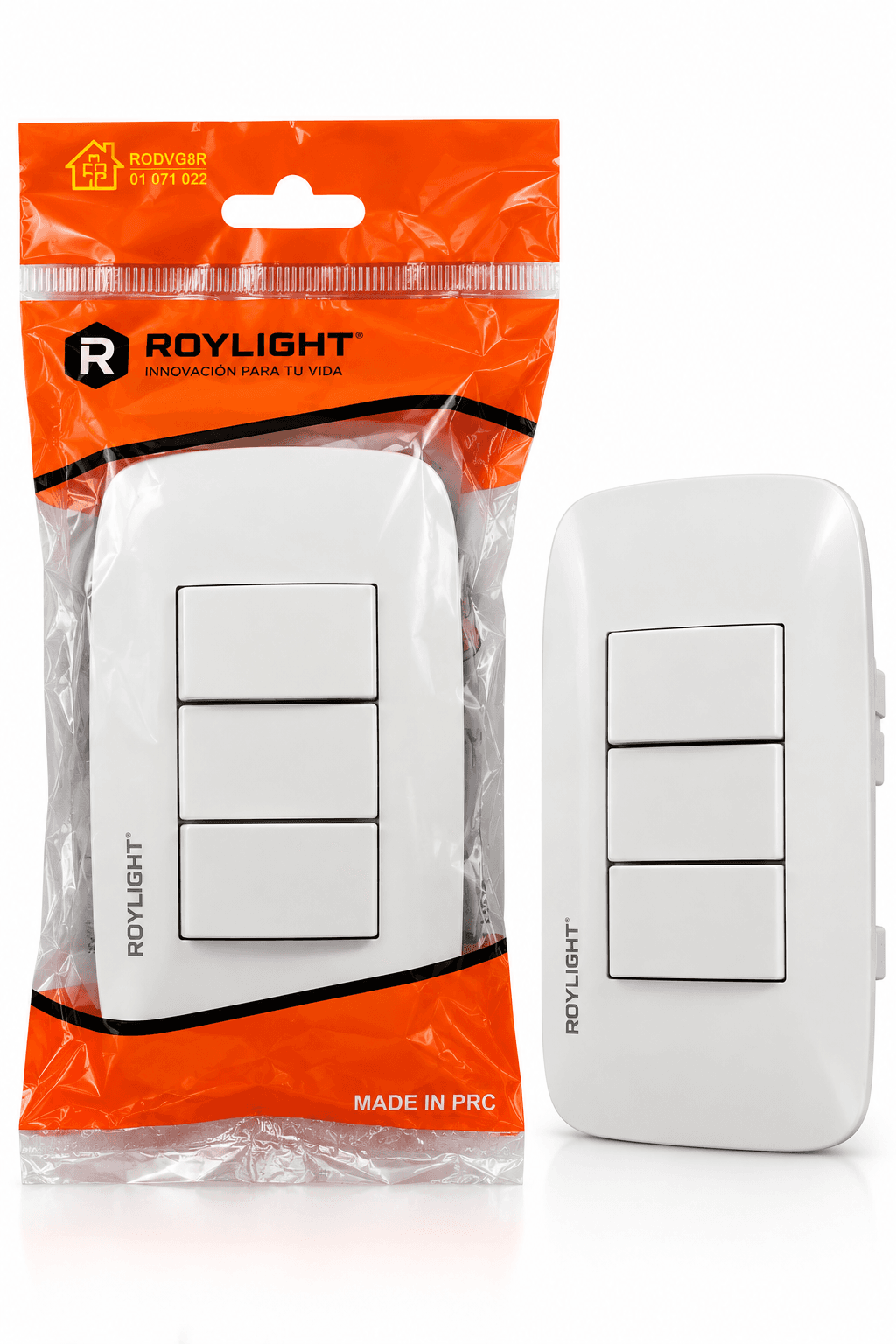 INTERR. TRIPLE BLANCO SENCIA (ROY065) - ROYLIGHT