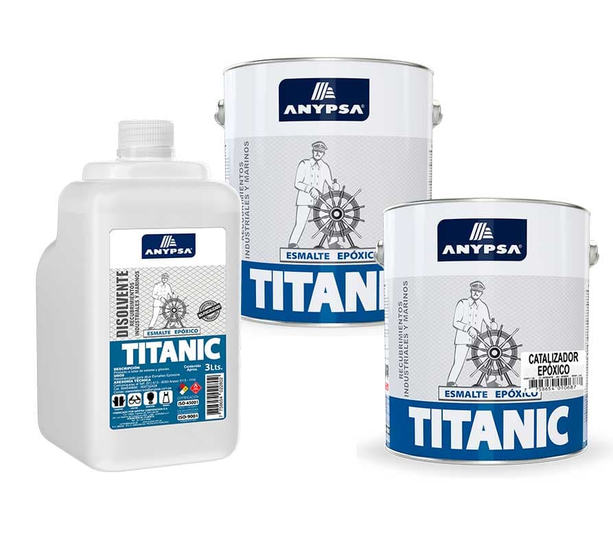 JGO. EPOXICO TITANIC (ESMAL. BLANCO - CATALIZ. - DISOLVENTE) - ANYPSA