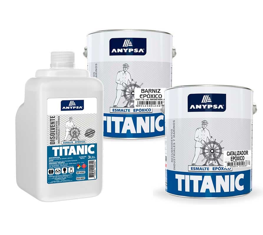 JGO. EPOXICO TITANIC (NARANJA - CATALIZADOR - DISOLVENTE) - ANYPSA