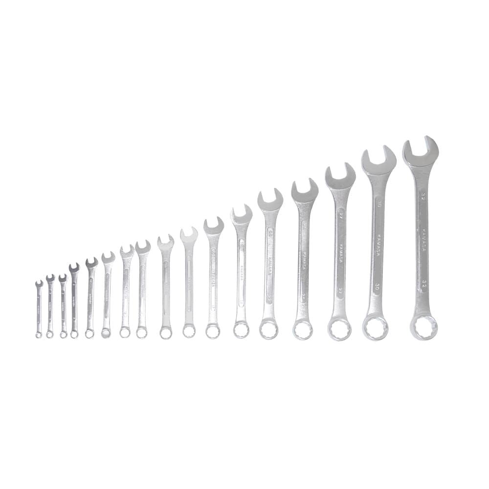 JUEGO LLAVE MIXTA 17PZAS 6-32MM KM-6457 - KAMASA