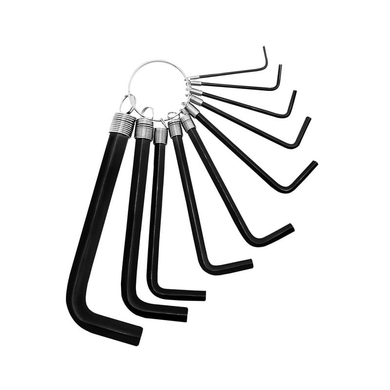 JUEGO LLAVES HALEN 10PCS 1.5 A NEGRO.10MM KM1116 - KAMASA