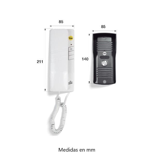 KIT AUDIO INTERCOM. 2H-1DS +ANEXO (11420)- YALE