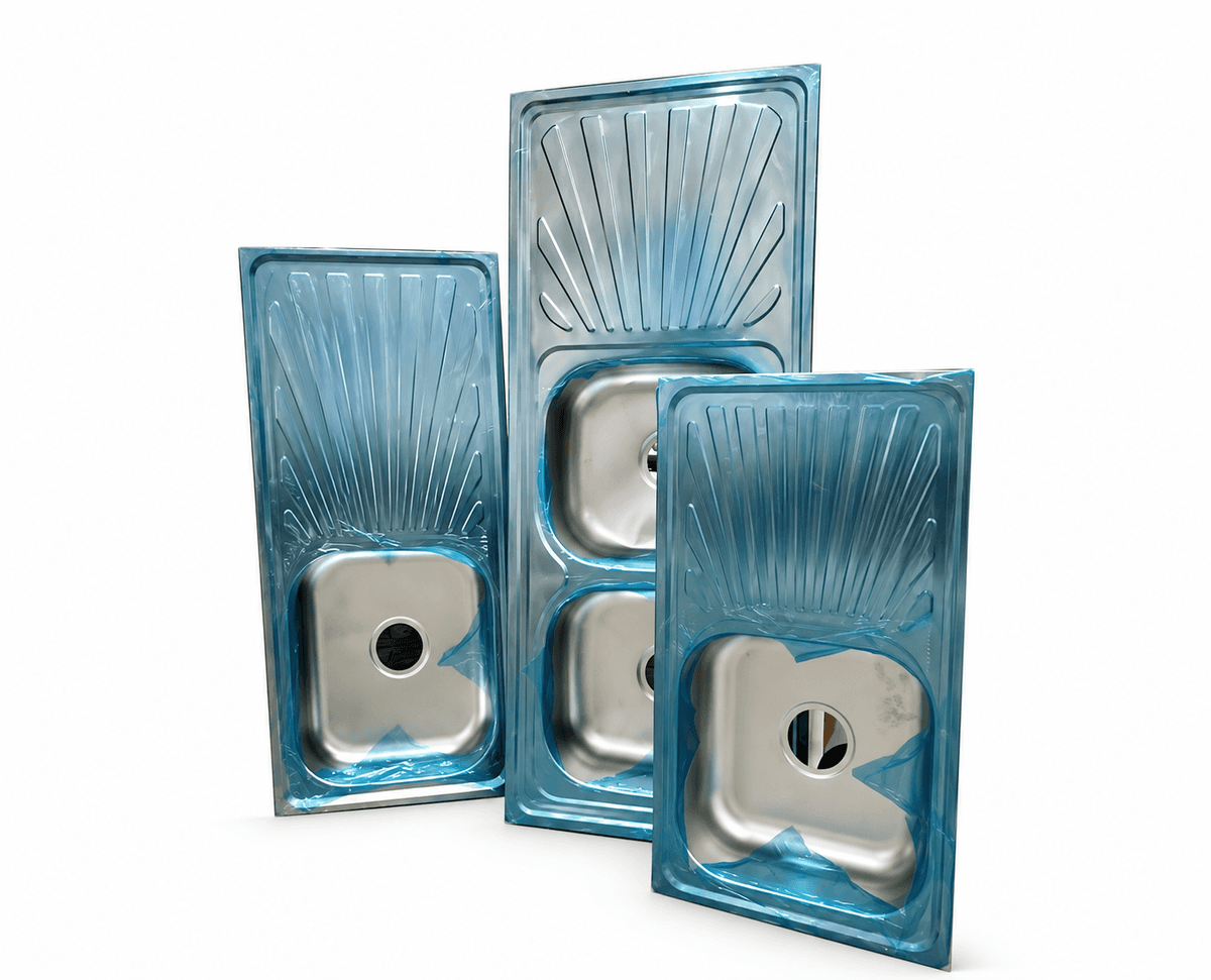 LAVADERO INOX.75X40 C/ESC.+ACC(ROY298)C/CAJA - ROYITALY
