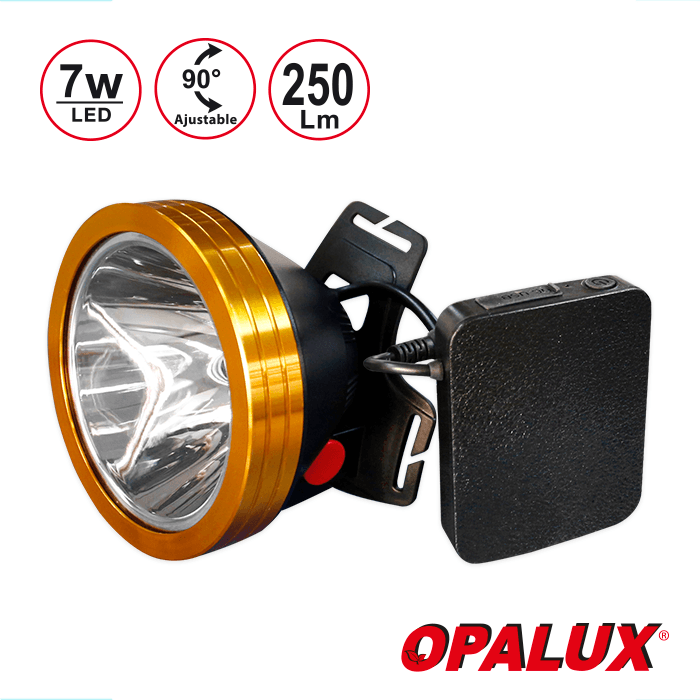 LINTERNA RECARGABLE LED FRONTAL (OP-L4772B) - OPALUX