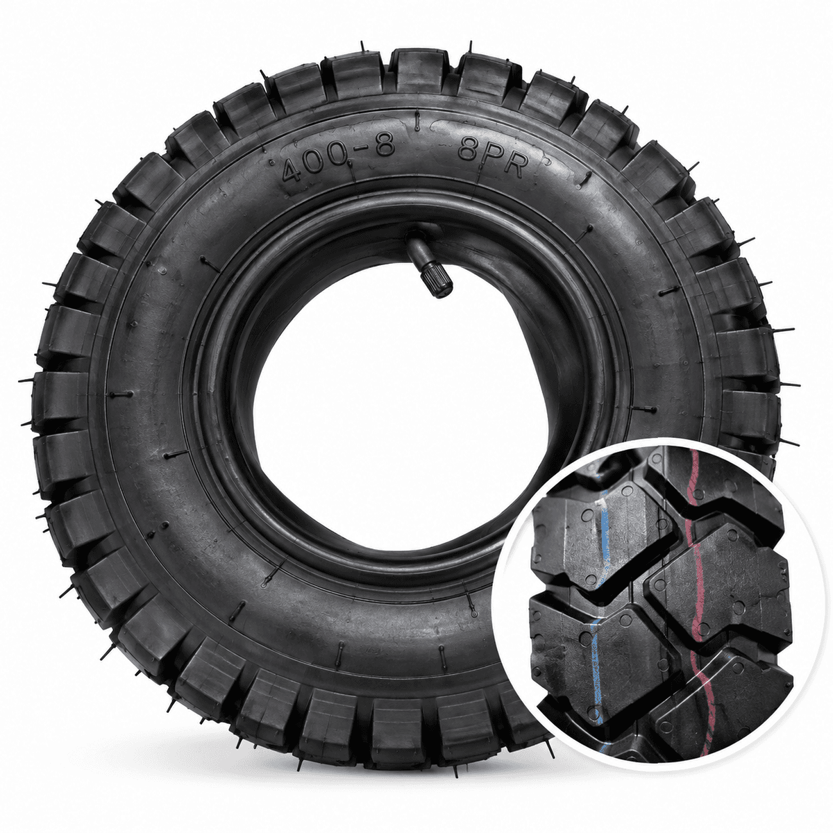 LLANTA C/CAMARA 400.8-8PR MOD.CAMION (ROY157) - ROYTOOLS
