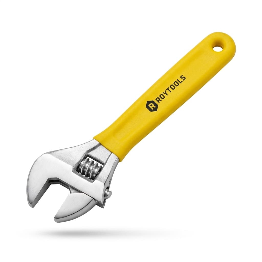 LLAVE FRANCESA M/AMARILLO 15" (ROY173) - ROYTOOLS