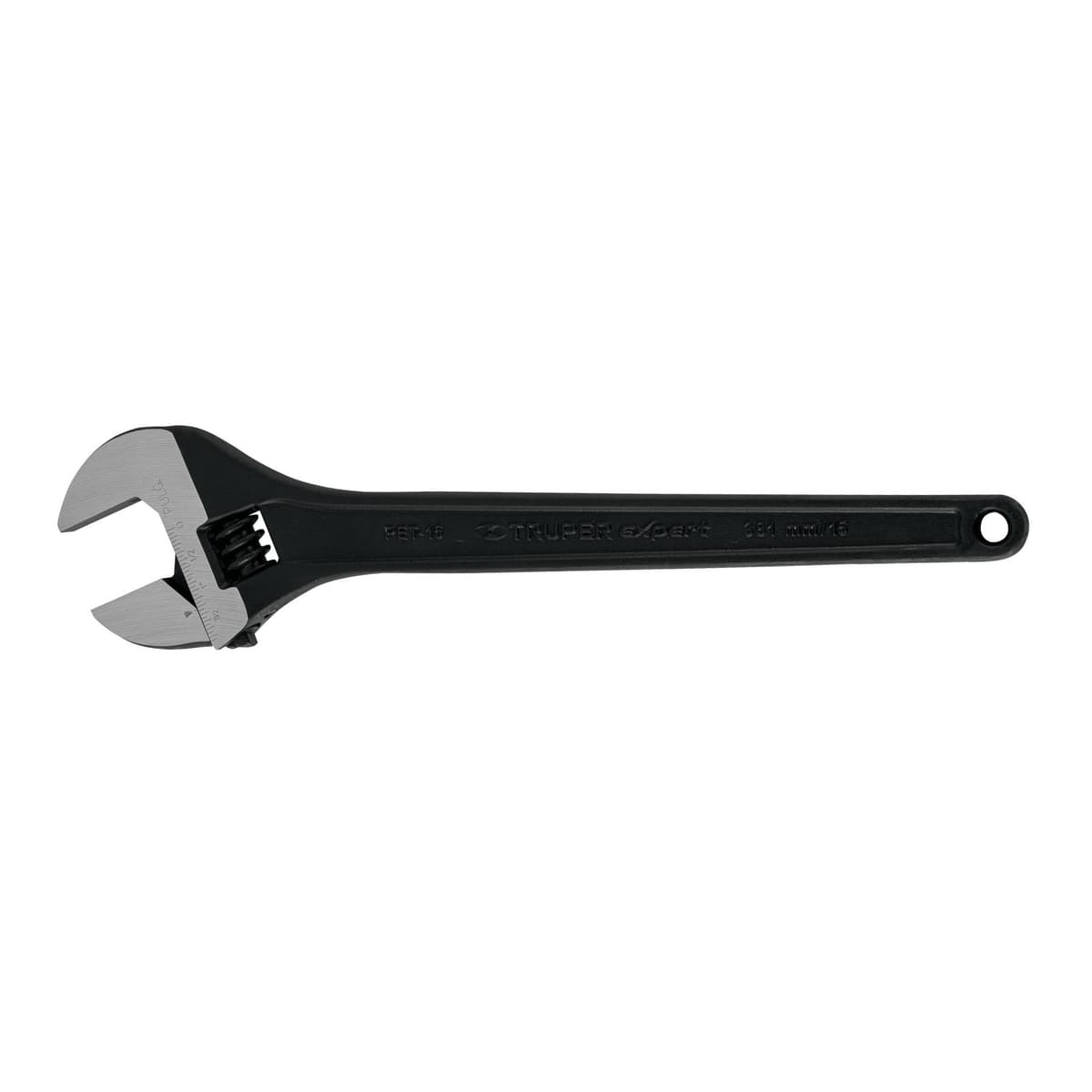 LLAVE FRANCESA M/NEGRO 15" (15504) - TRUPER