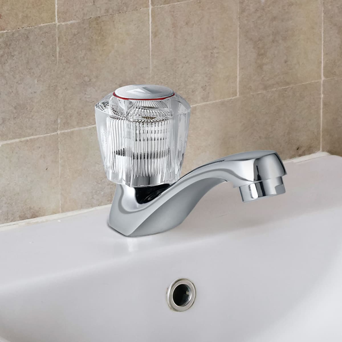 LLAVE LAVATORIO MARES CRISTAL C/AERE (M31.G3.000) - VAINSA