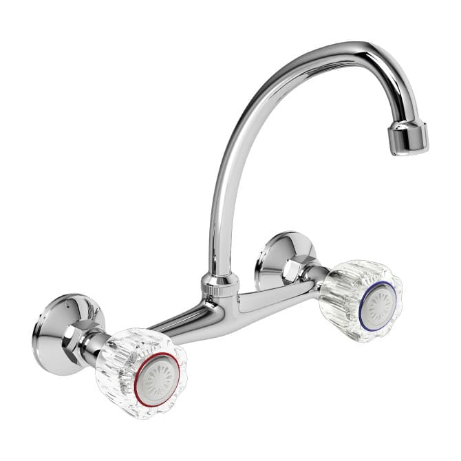 MEZCLAD. LAVADERO PARED P/G. 3/4 ARUBA AC - ITALGRIF
