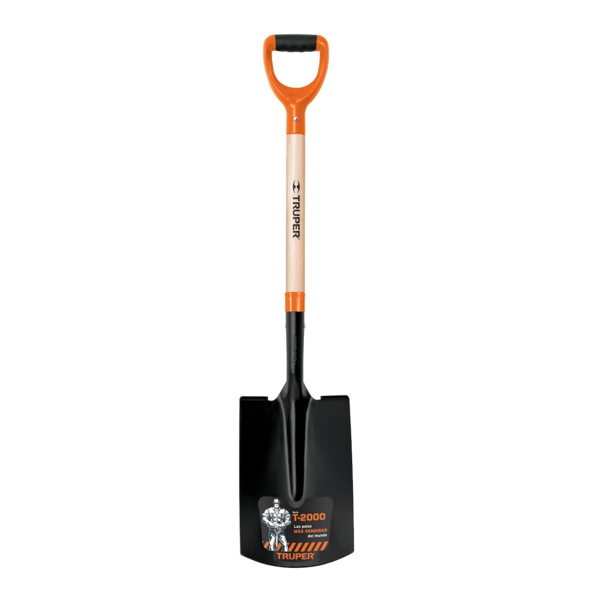 PALA RECTA M/NARANJA PUÑO "Y" 10577 - TRUPER