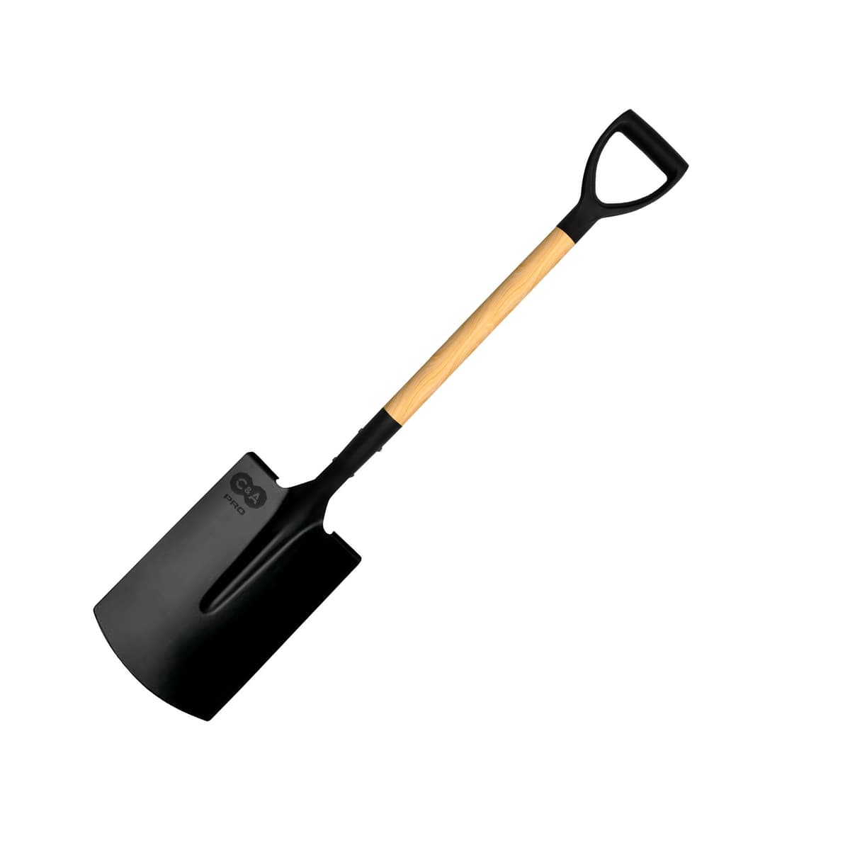 PALA RECTA PESADA M/NEGRO PVC 140043 - C&A