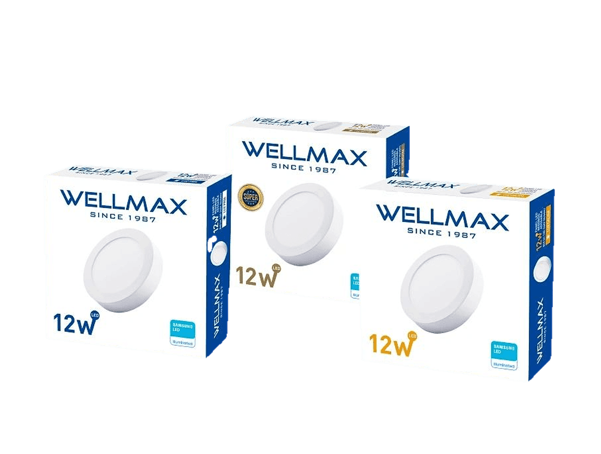 PANEL P/SOBREPONER REDONDO 12W CALIDA - WELLMAX