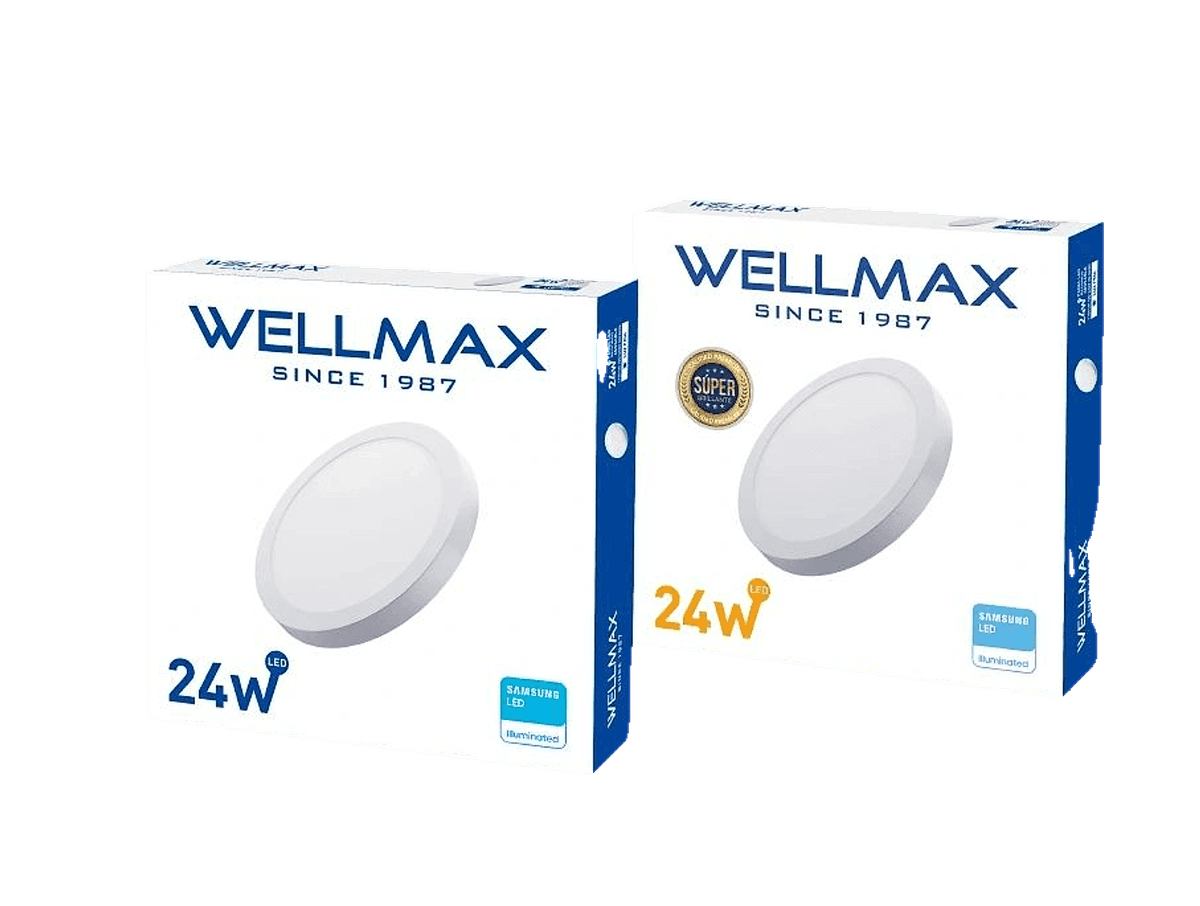 PANEL P/SOBREPONER REDONDO 24W BLANCA - WELLMAX