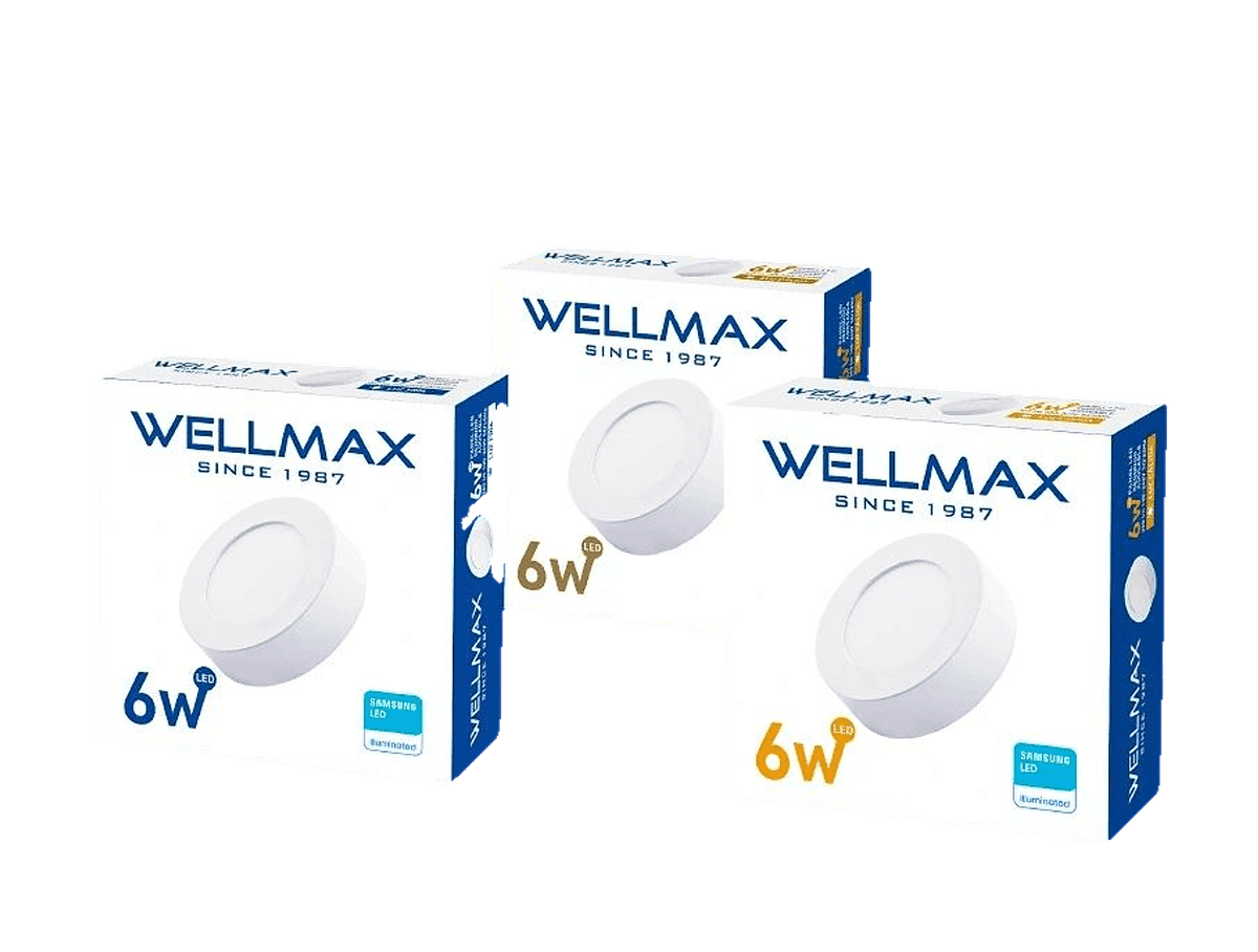 PANEL P/SOBREPONER REDONDO 6W CALIDA - WELLMAX