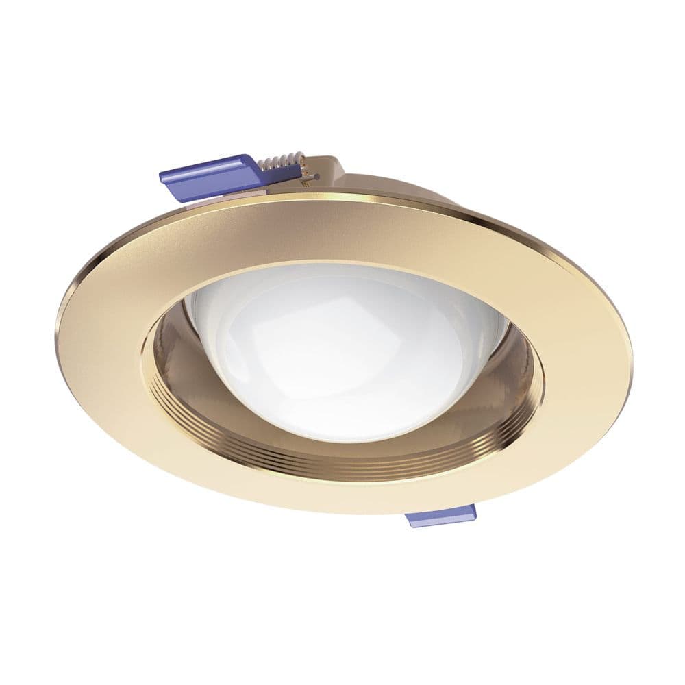 PANEL SATURN EMPOT.6W LUZ FRIA (DORADO) - WELLMAX