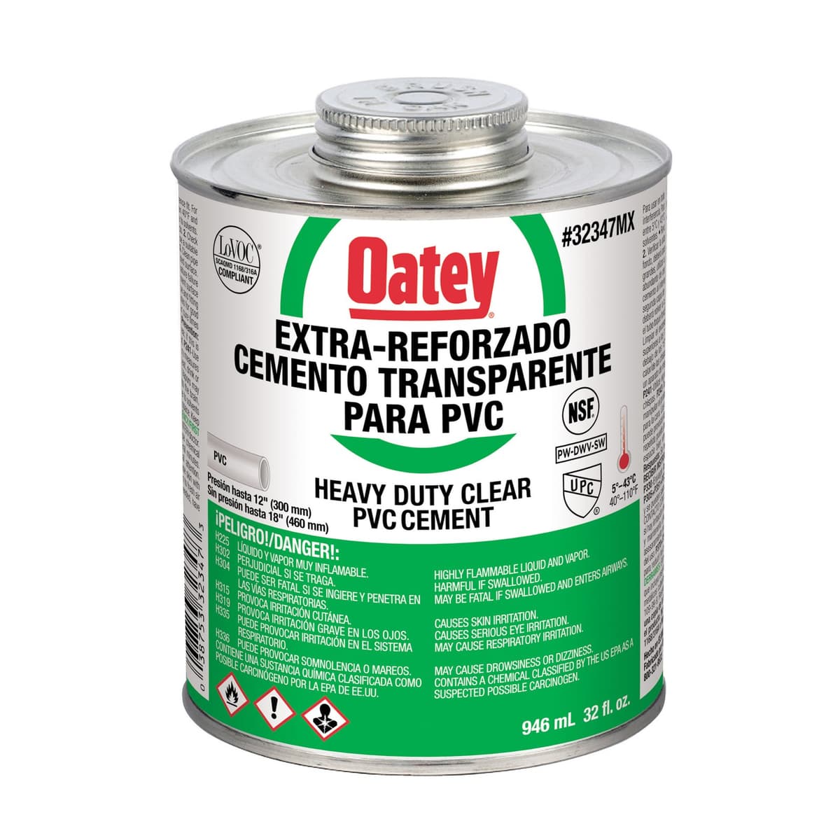 PEGAMENTO VERDE HEAVY DUTTY 1/4 (32 ONZAS) 31953 - OATEY