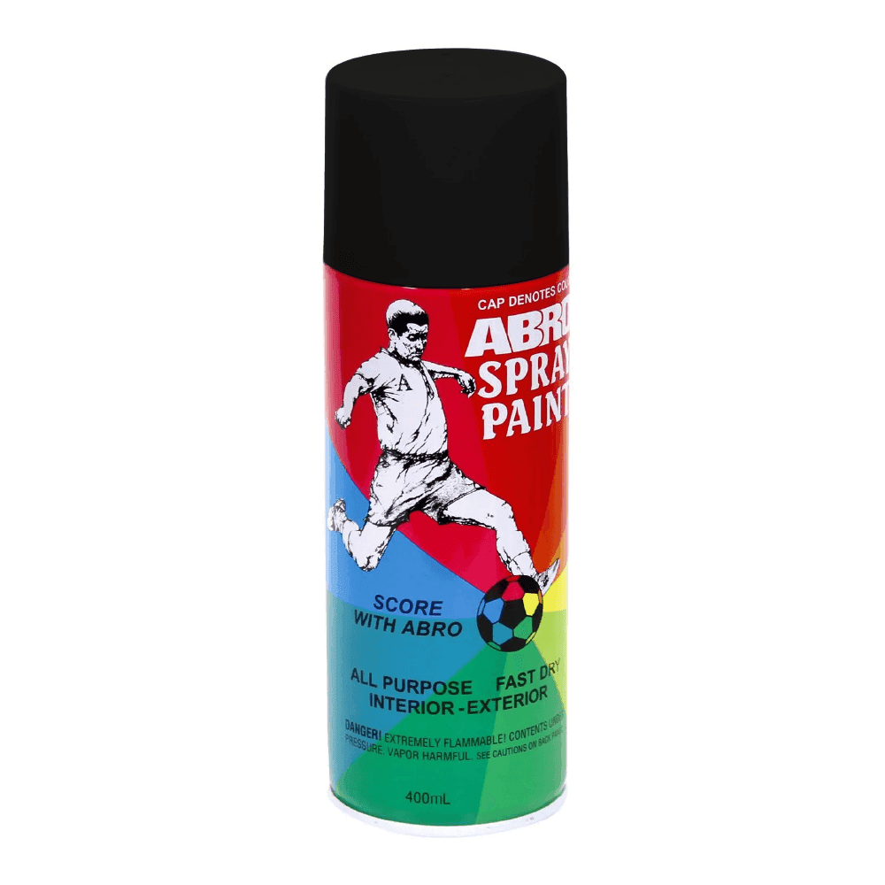 PINTURA SPRAY NEGRO MATE 012C - ABRO