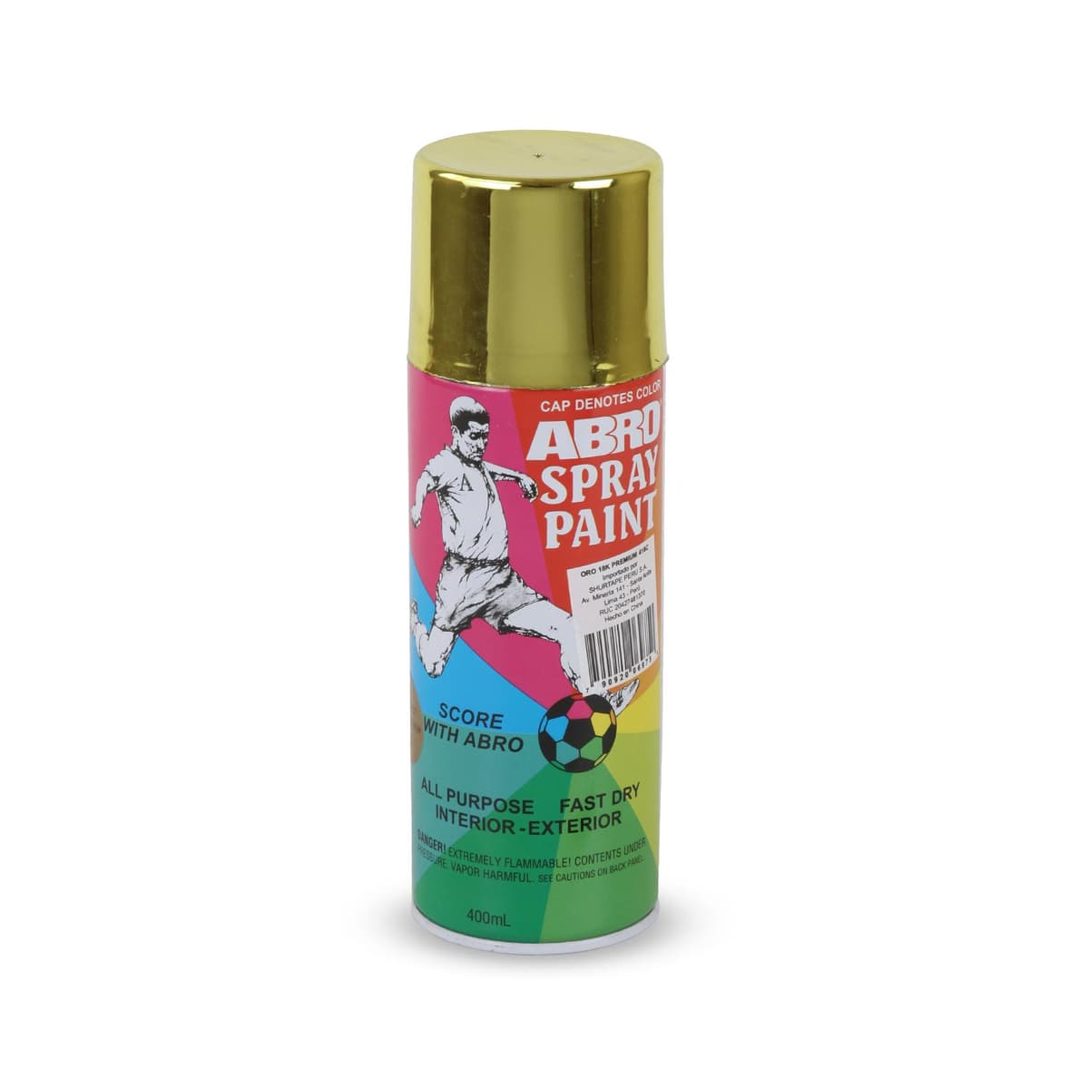 PINTURA SPRAY ORO 18K 418C - ABRO