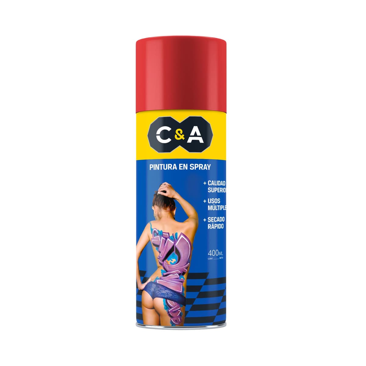 PINTURA SPRAY ROJO FUEGO # 73 - C&A
