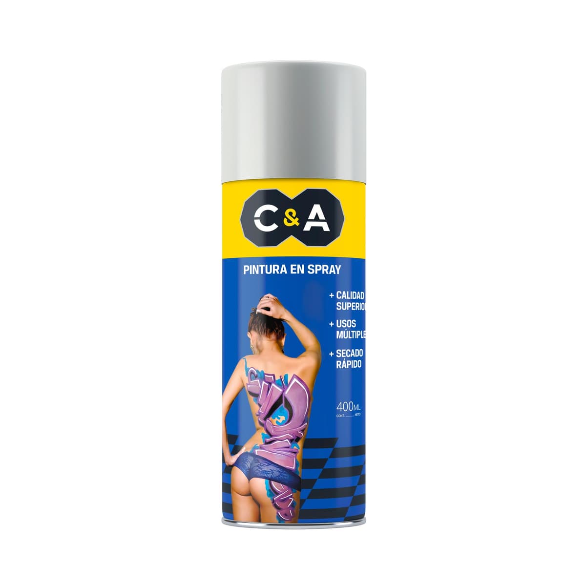 PINTURA SPRAY SILVER GRAY # 125 - C&A