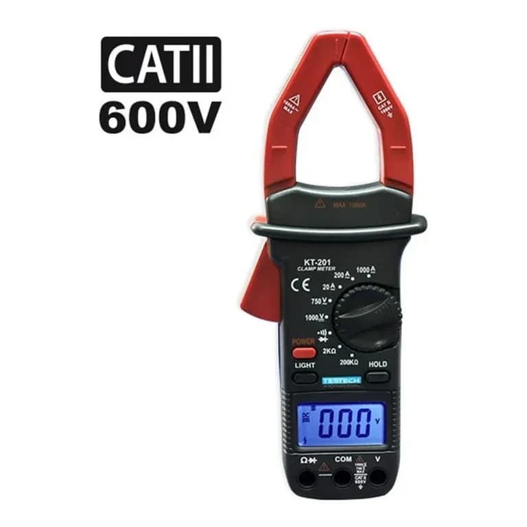PINZA AMPERIMETRICA DIGITAL KT-201 - TESTECH