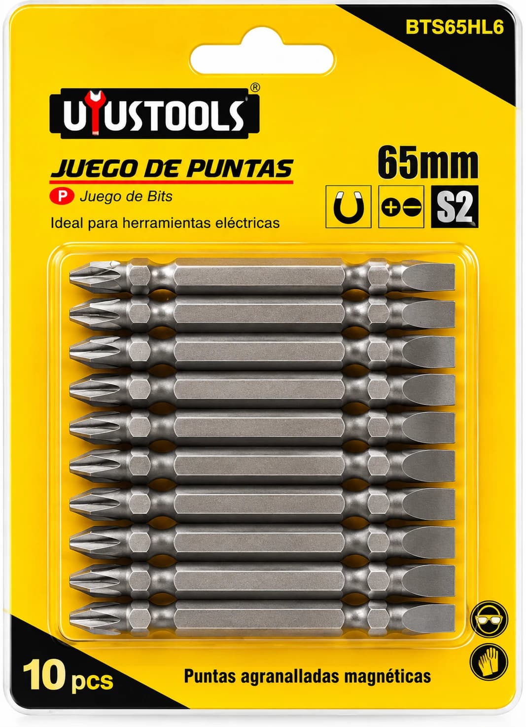 PUNTAS BITS 10PCS 65MM BTS65HL6 - UYUSTOOLS