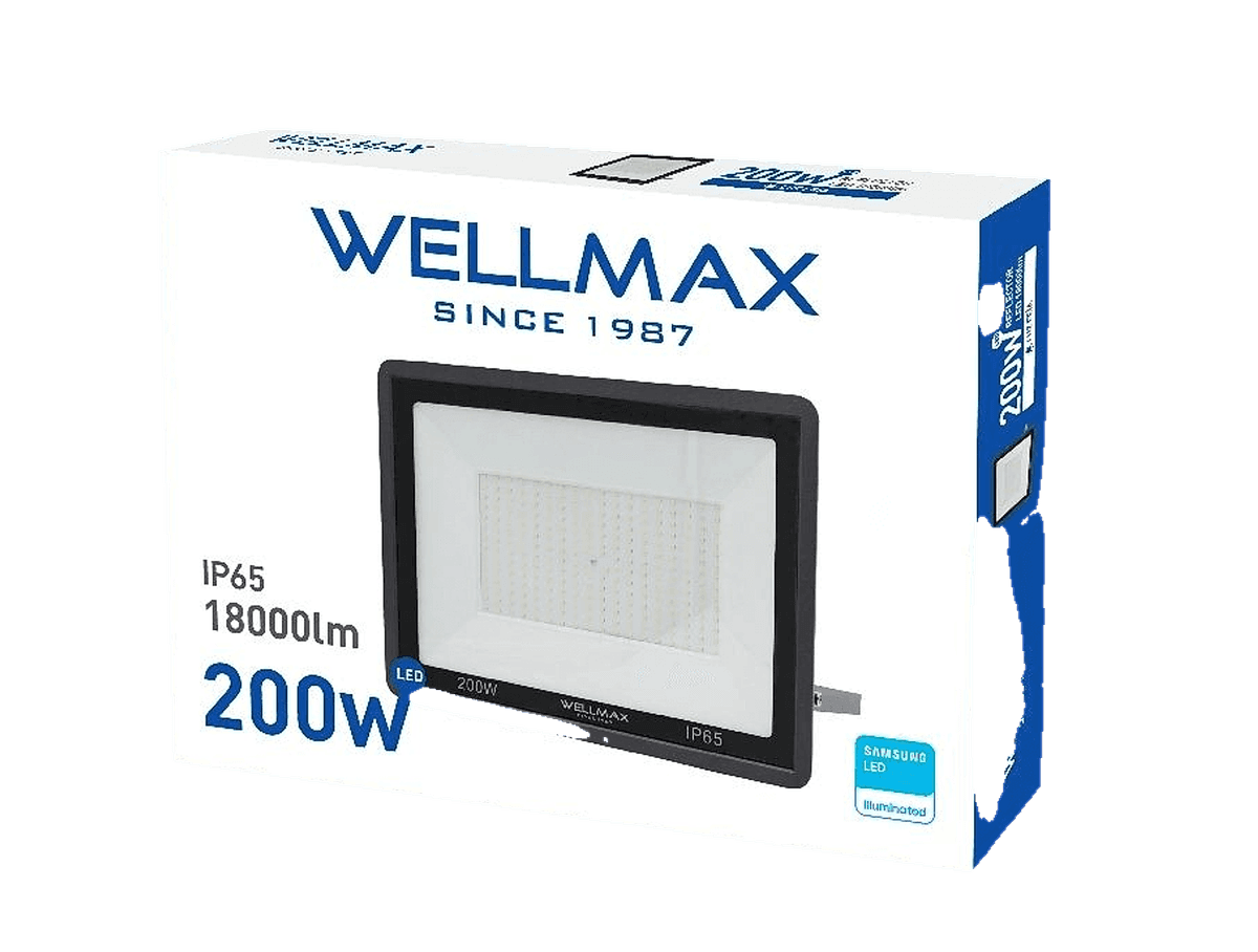 REFLECTOR LED 200W / 6500K - WELLMAX