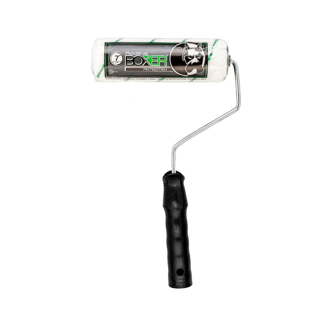 RODILLO ANTIGOTEO BL/ RAYADO VERDE 7" - BOXER