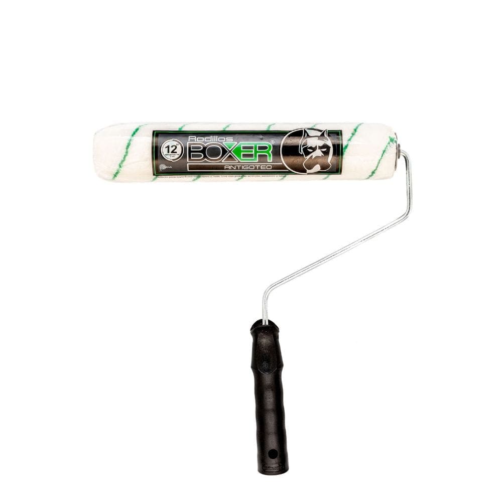 RODILLO ANTIGOTEO BL/RAYADO VERDE 12" - BOXER