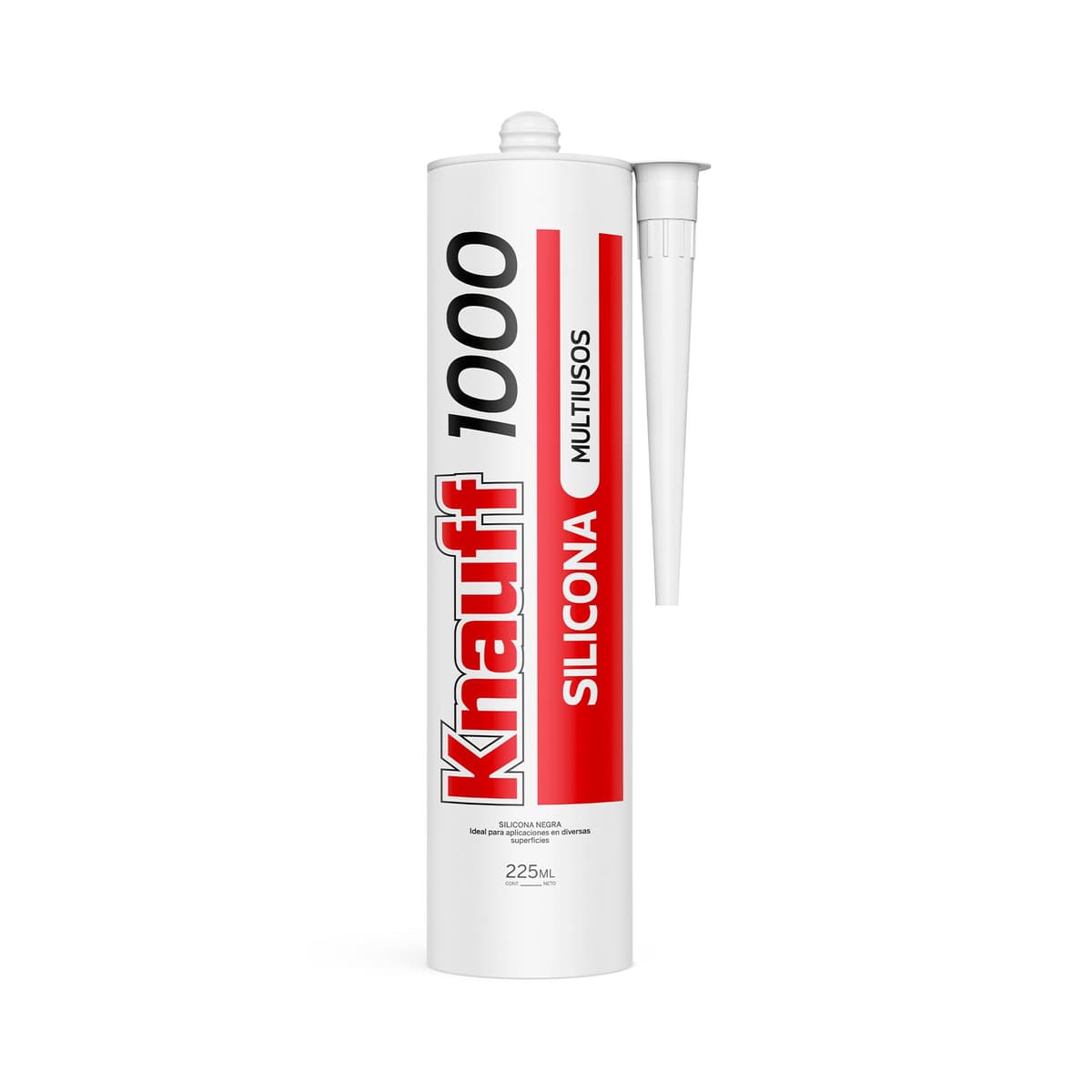 SILICONA MULTIUSO 1000 NEGRO 225ML - KNAUF