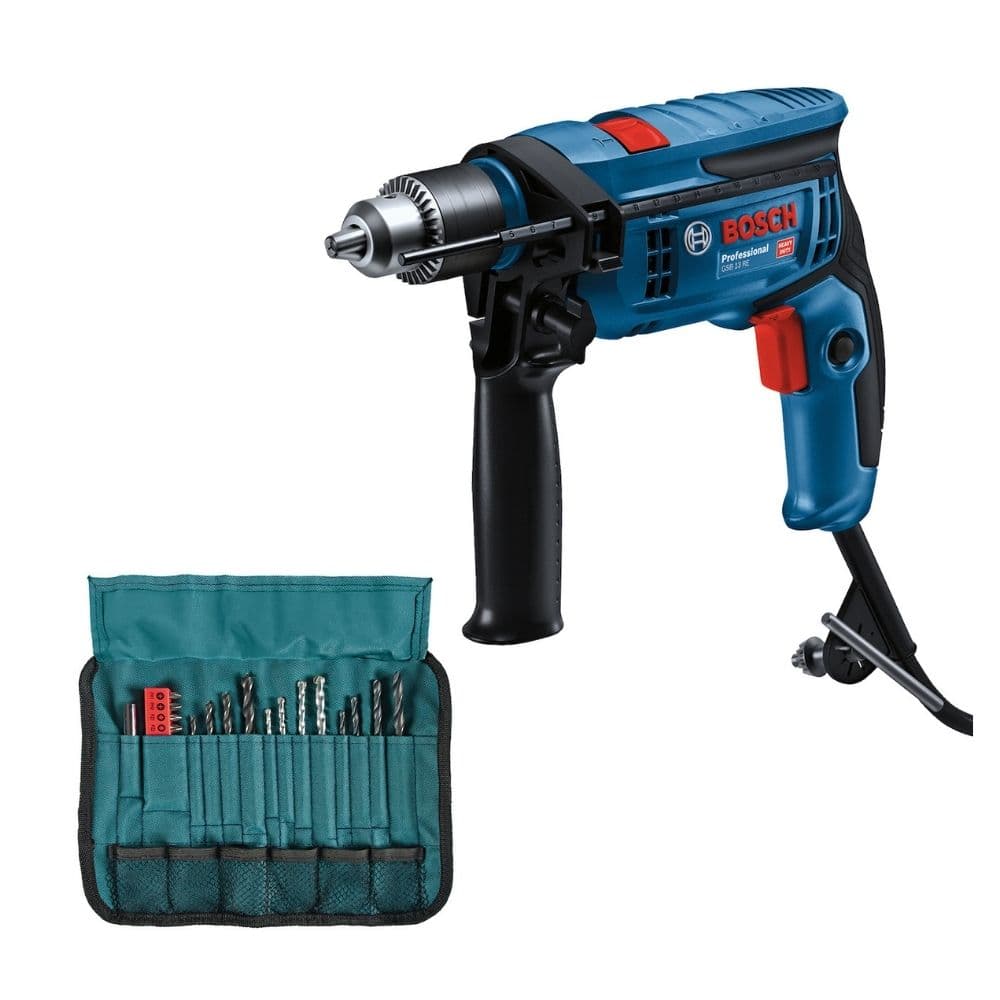TALADRO PERC. GSB-13 RE 750W + BROCA/PUNTA 23 PZAS - BOSCH