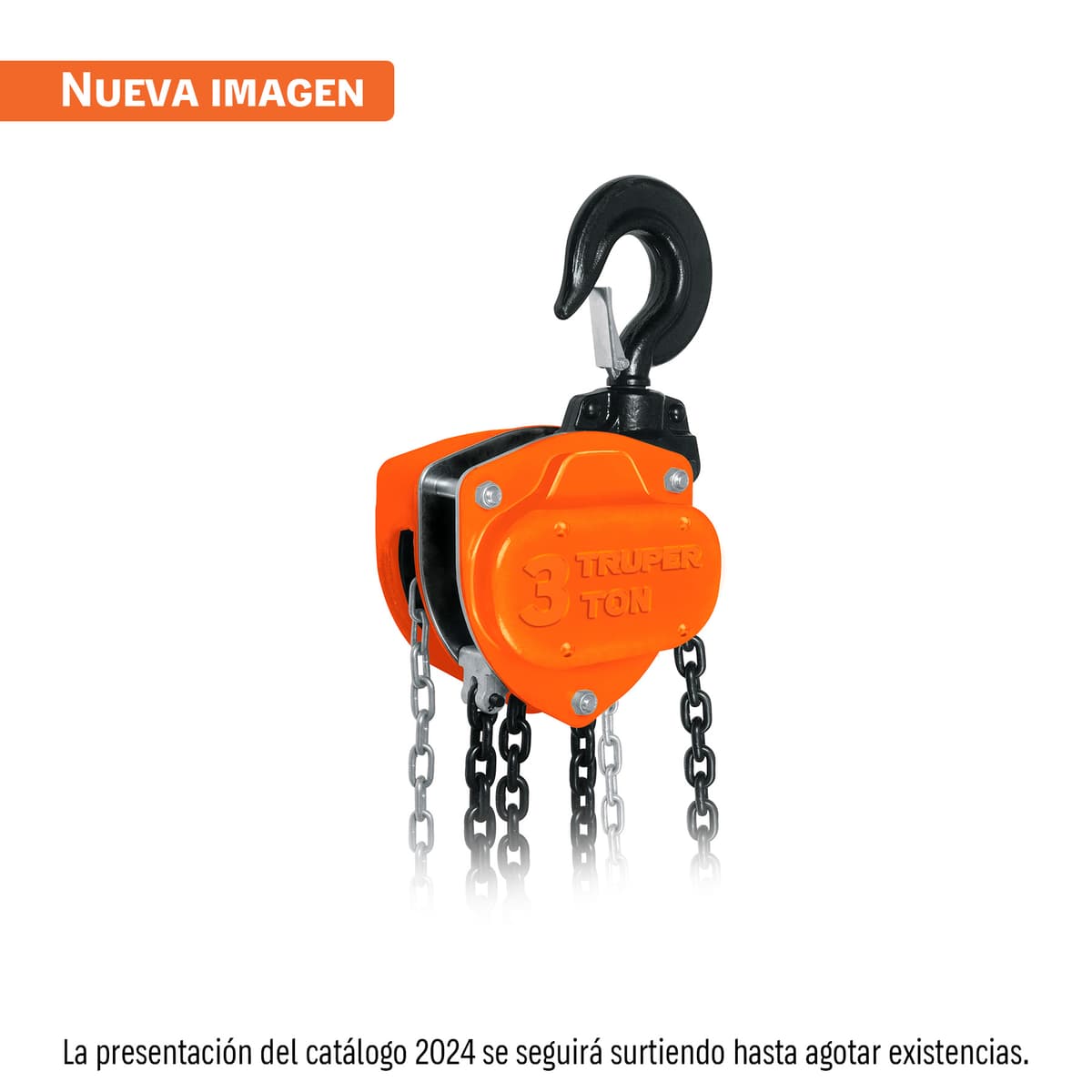 TECLE 3 TN DE 3MTS C/CADENA (16827) - TRUPER