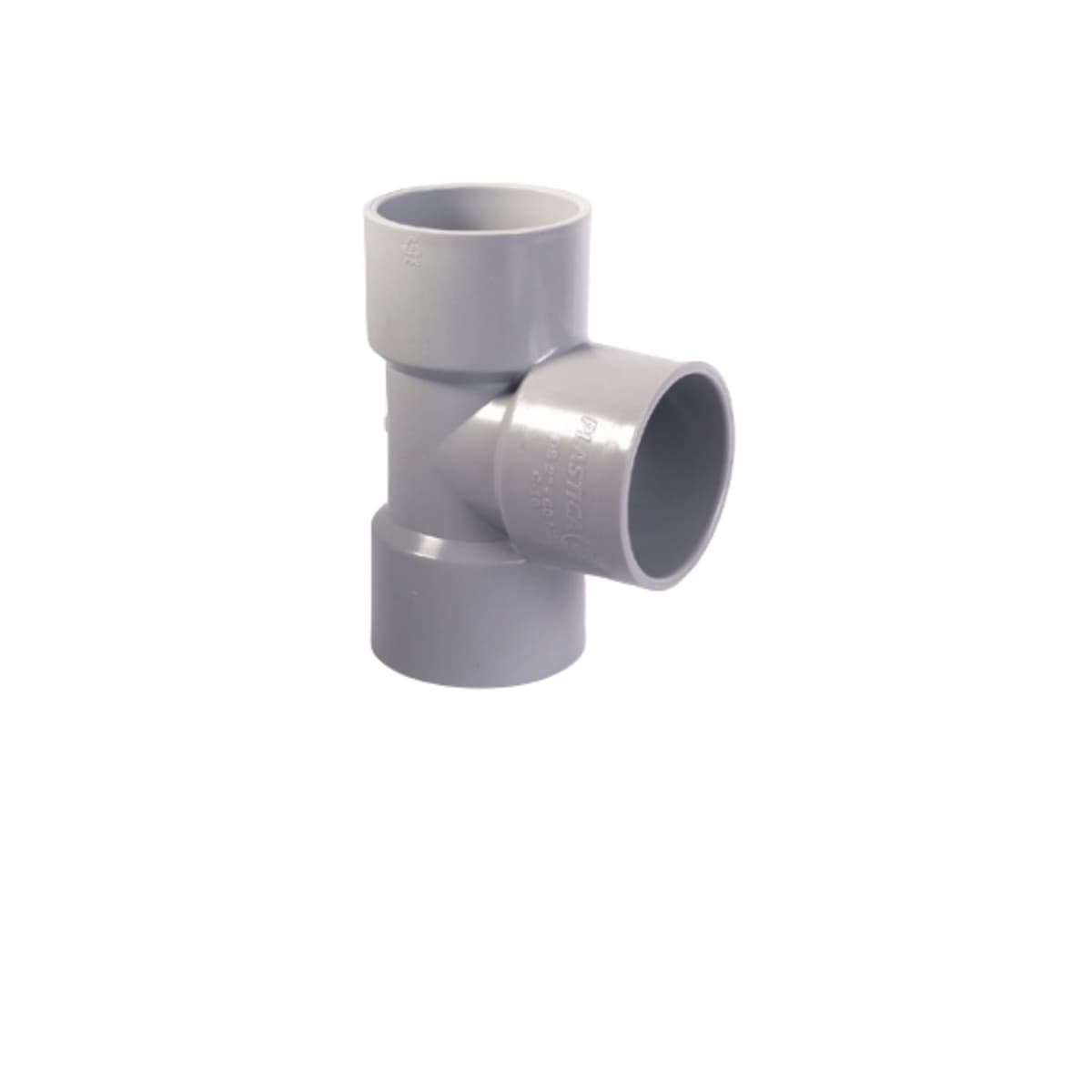 TEE PVC 1 1/2" C-10 SP (HHH) GRIS - PLASTICA