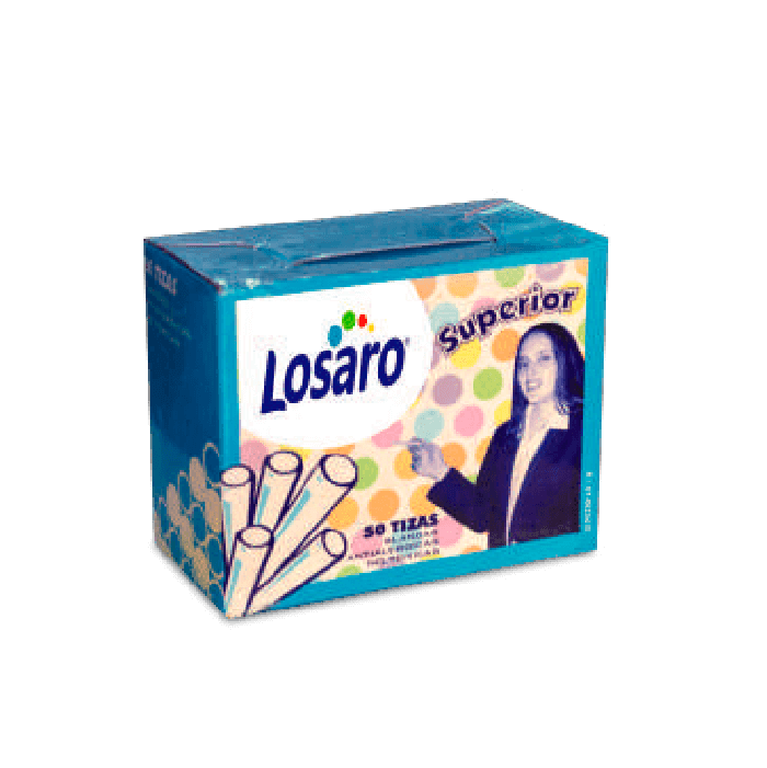 TIZA P/PIZARRA BLANCO (50 UND) - LOSARO