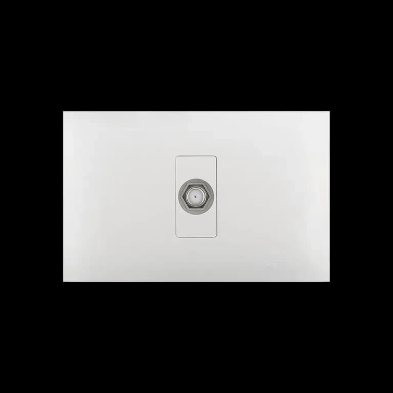 TOMA COAXIAL SIMPLE BLANCO (VIV13183) - VETO
