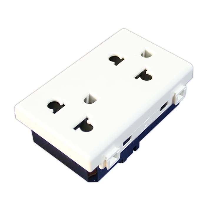 DADO P/HIDRO. DOBLE UNIV.+ TIERRA 15A (BM138TR) - OPALUX