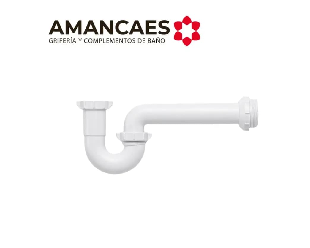 TRAMPA "P" 1.1/4" LISA S/REGISTRO C/ADAPT 2" - AMANCAES