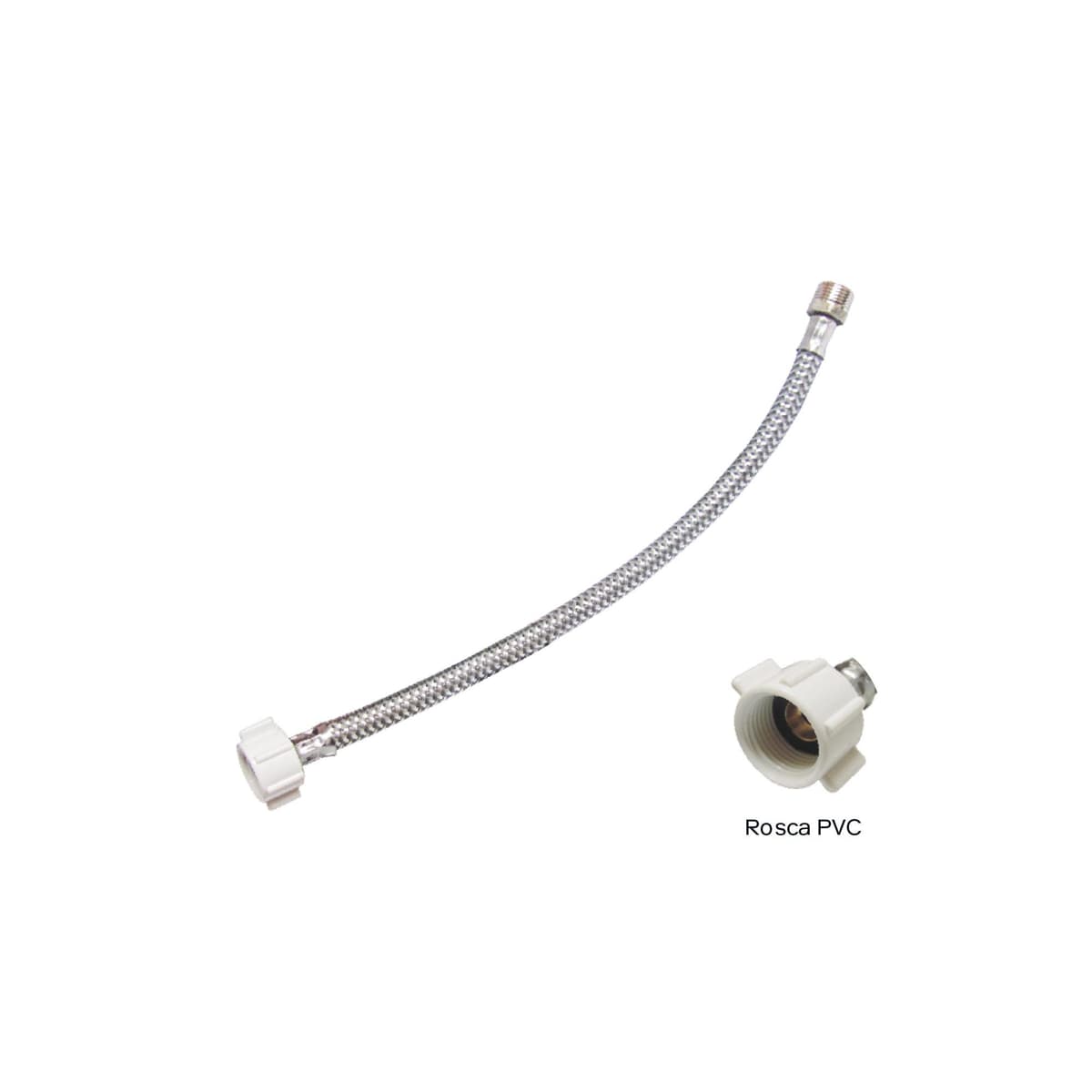 TUBO ABASTO ALUM. TRENZ. 7/8"X40CM (126078) - C&A