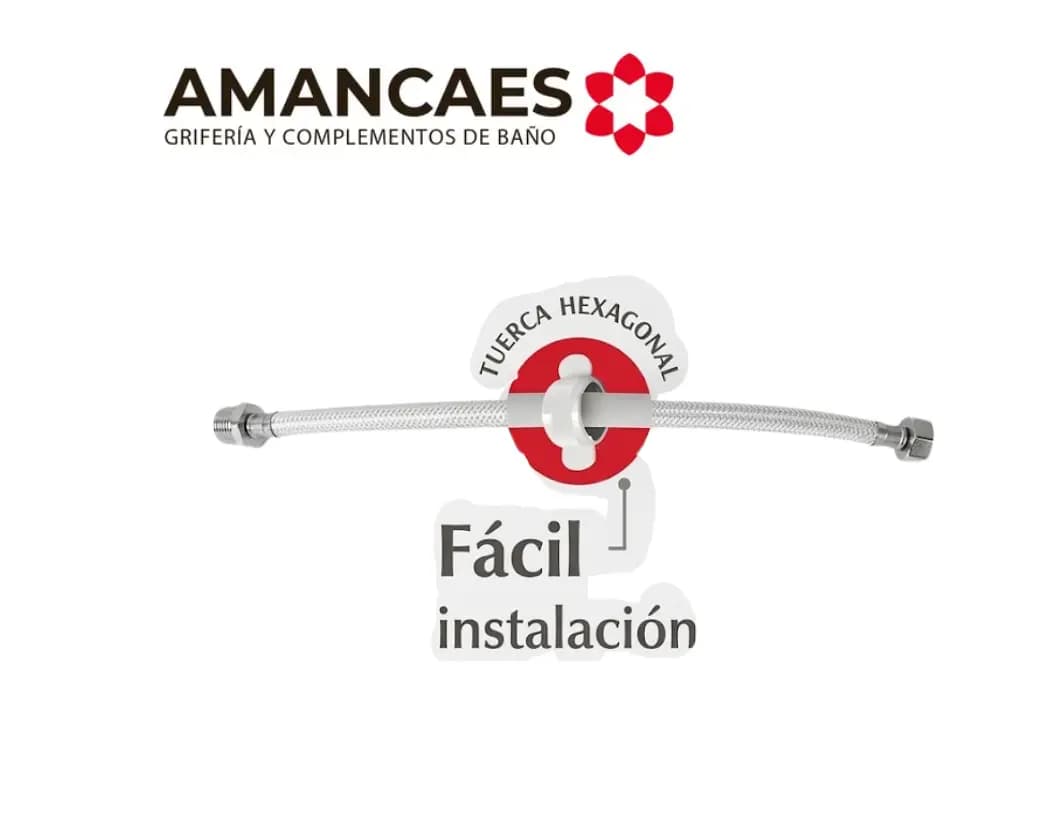 TUBO ABASTO FIBRA TRENZ BCE 1/2" X 1/2" (A26000020) - AMANCAES
