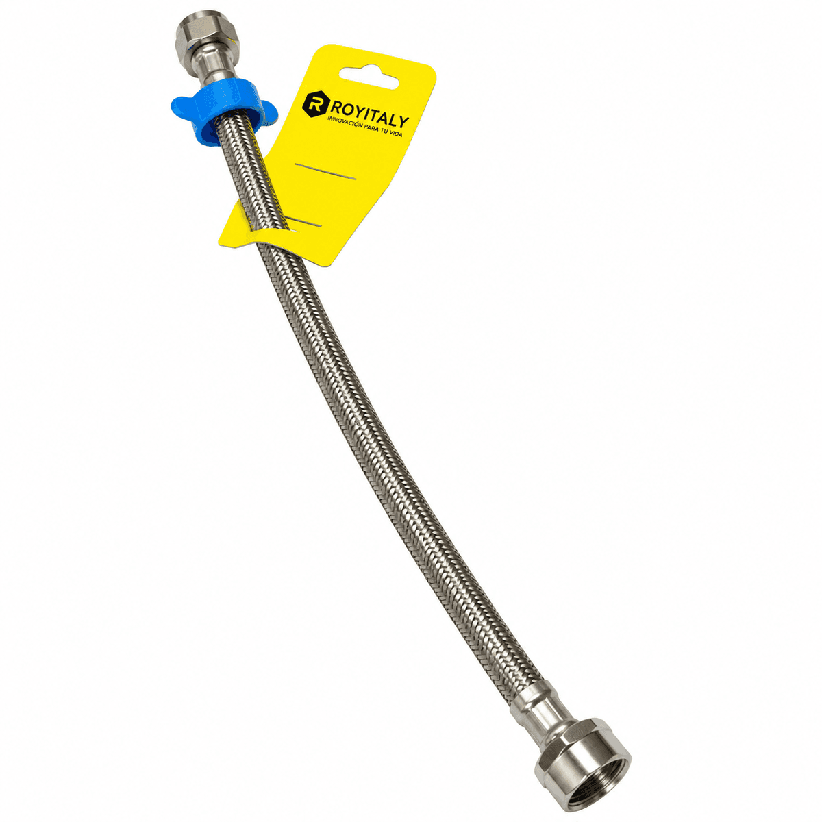 TUBO ABASTO VINIL TRENZ. 1/2"X1/2"X40CM (ROY302) - ROYITALY