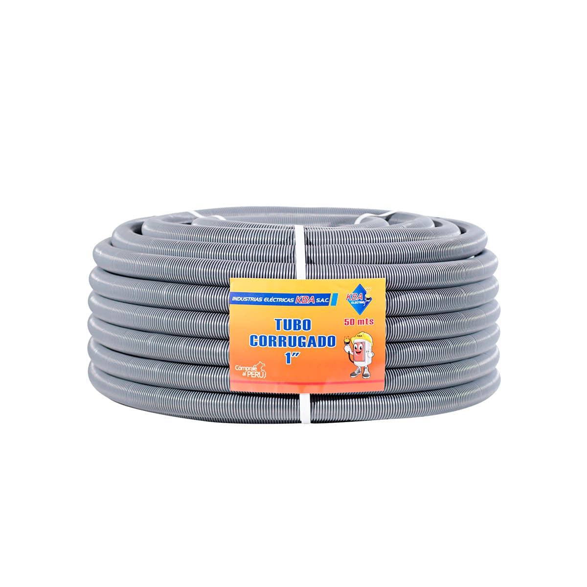 TUBO FLEXIBLE PVC GRIS 1" X 50M - KBA