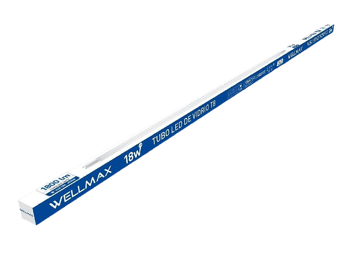 TUBO LED T8 18W  LUZ BLANCA GU13 - WELLMAX