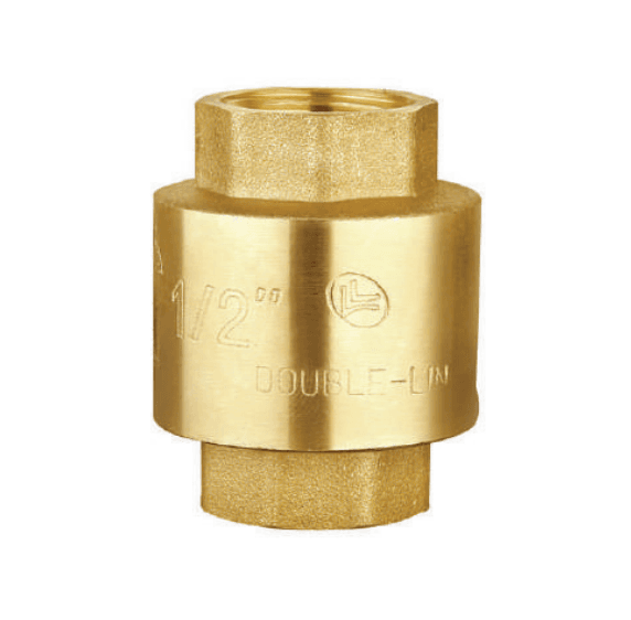 VALVULA CHECK VERTICAL/ORIZ.C/RES 1" BRONCE - DOUBLE-LIN